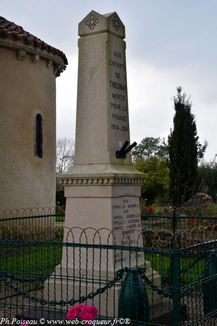 Monument aux Morts de Tresnay Nièvre Passion