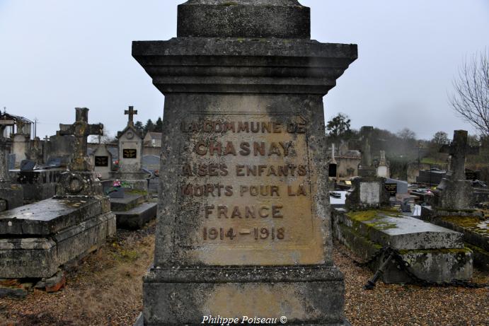 Monument aux morts de Chasnay