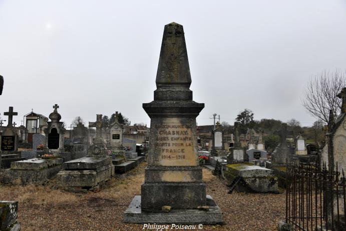 Monument aux morts de Chasnay